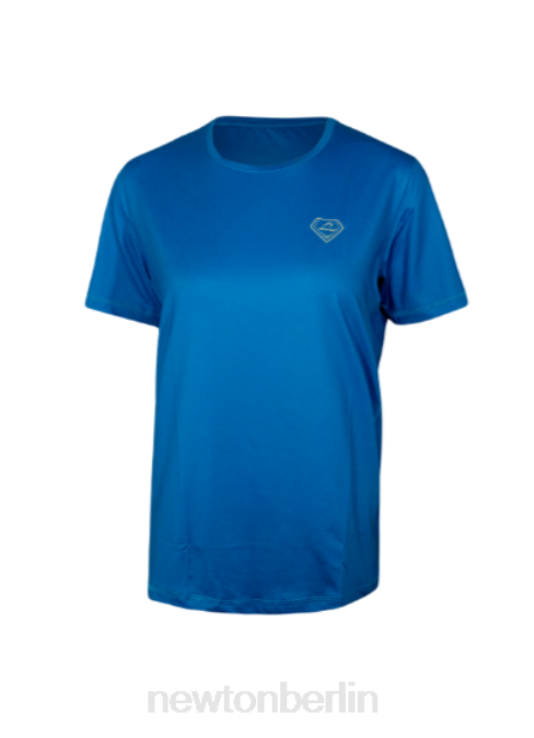 Kleidung Newton Kurzarm-Performance-Shirt Blau Frauen T80V17