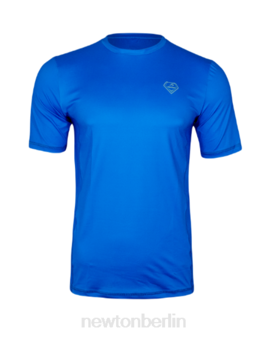 Kleidung Newton Kurzarm-Performance-Shirt Blau Frauen T80V41