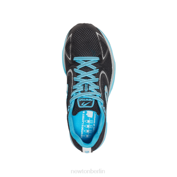 Schuh Newton Abstand 12 Schwarz/Aqua Frauen T80V8