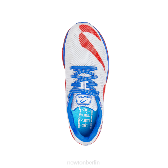 Schuh Newton Abstand 12 rot blau Männer T80V32